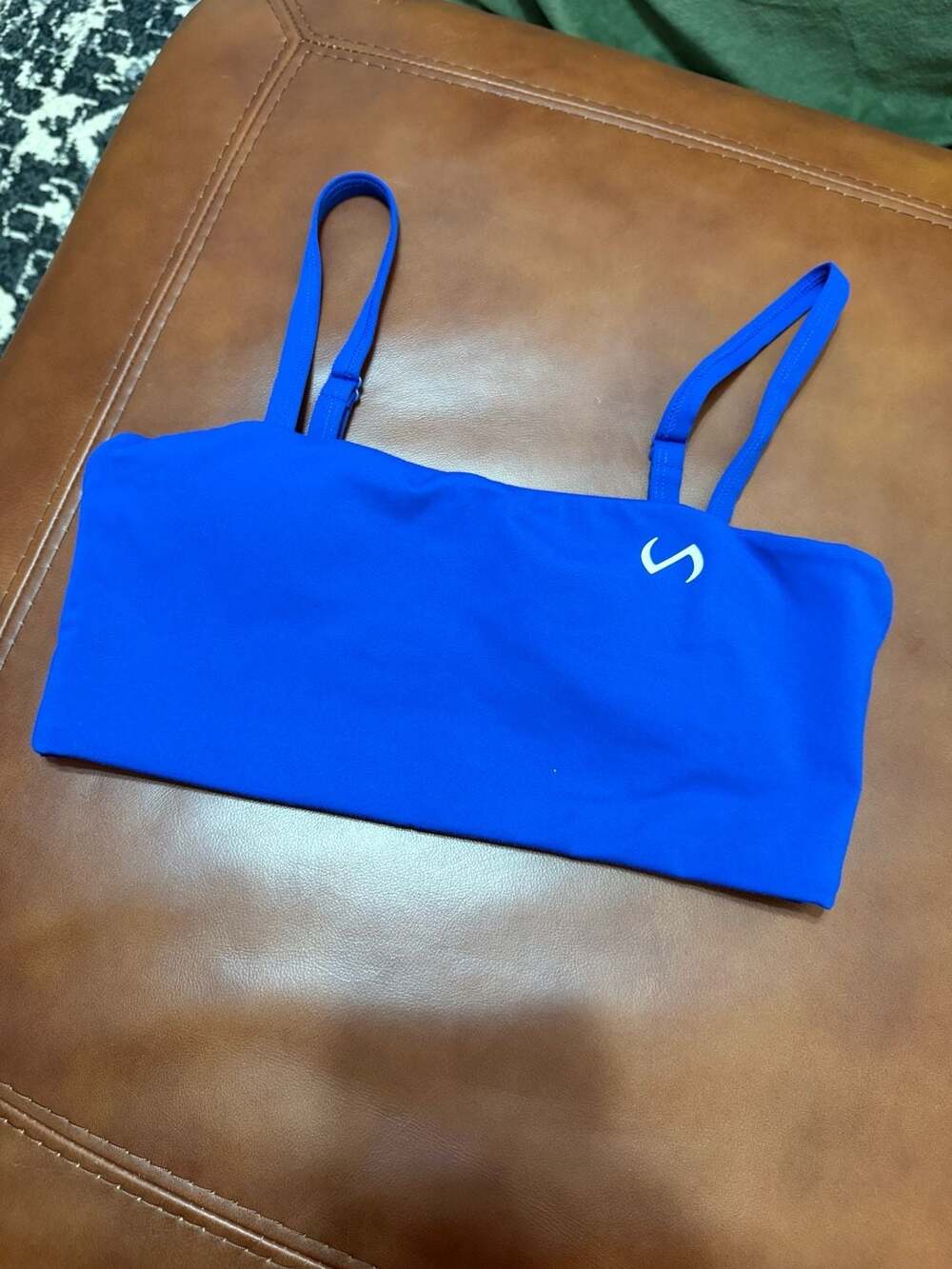 TLF Take Life Further Women's Blue Sports Bra Size M Bandeau